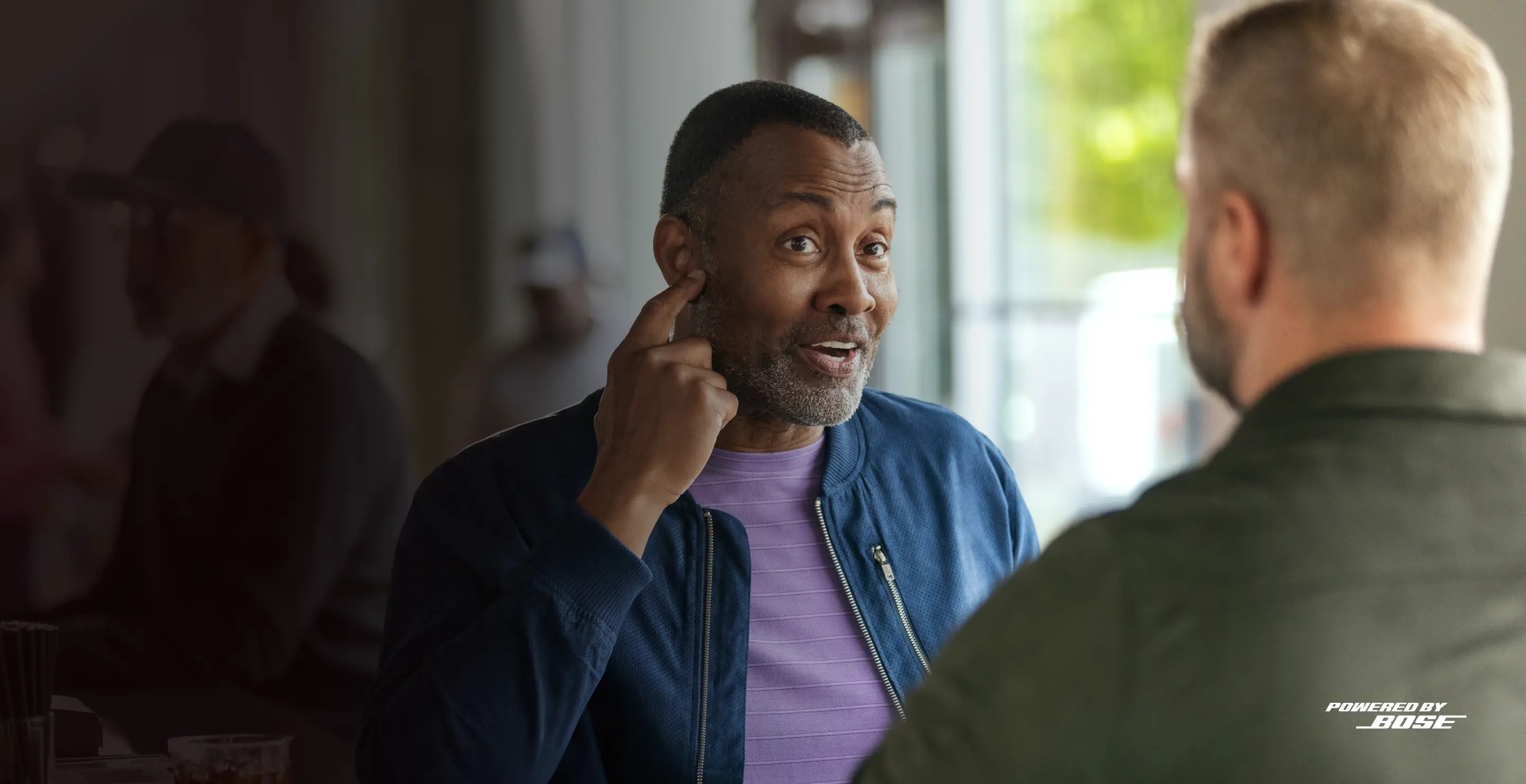 Man talking about hearing and hearing aids