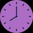 Clock with 24 hours highlighted