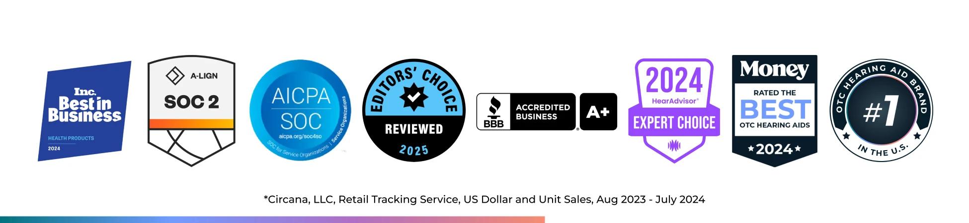 Icons of Lexie Awards & Accreditations