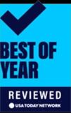 USA Today Network Reviewed Best Of the Year badge