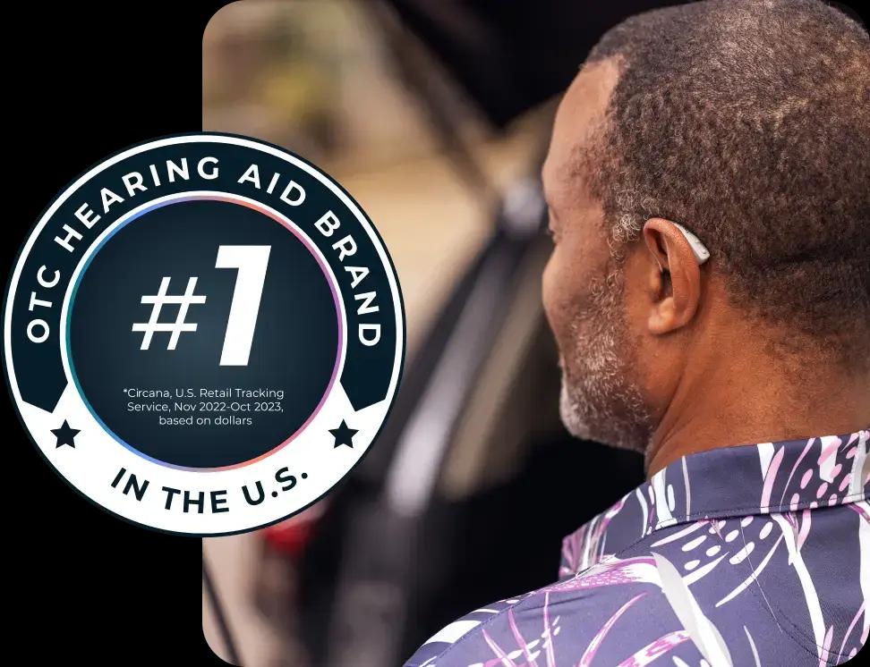 The number one OTC hearing aid brand in the US.