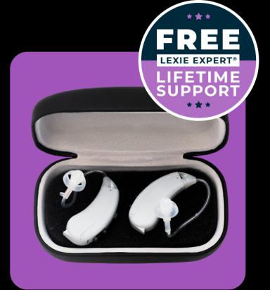 Lumen hearing aids and free lifetime support badge