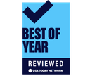 USA Today Network Reviewed Best Of the Year badge