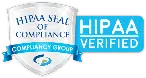 HIPAA Compliance Verification Seal of compliance.