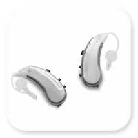 Lexie Lumen Product | Silver, Lexie Lumen hearing aid lying down thumbnail.