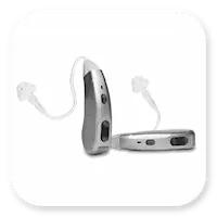 Lexie Lumen Product | Silver, Lexie Lumen hearing aid side thumbnail.