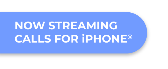 Now streaming calls for iPhone badge