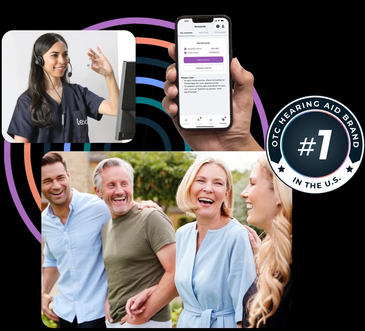 Lexie support and club members